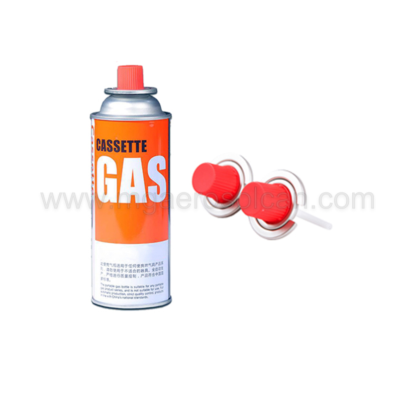 Safety Empty Butane Gas Can and Aerosol Valve
