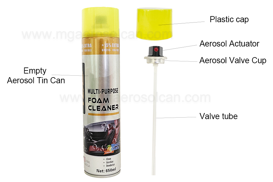 empty aerosol tinplate can