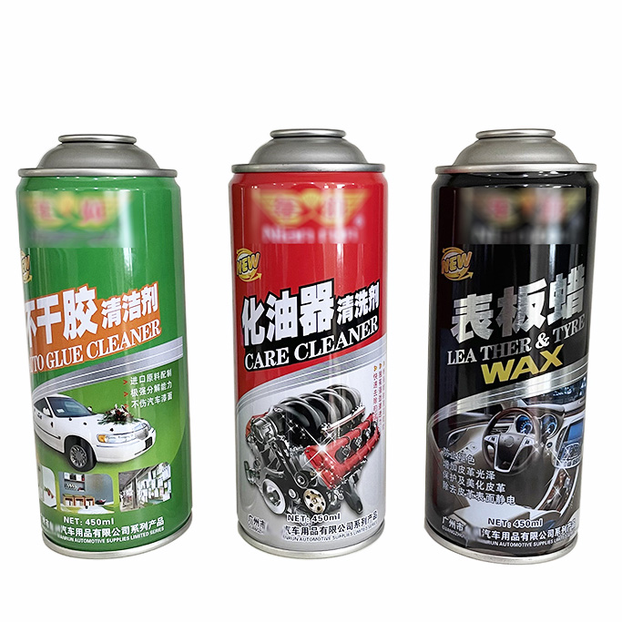 aerosol spray can for car care