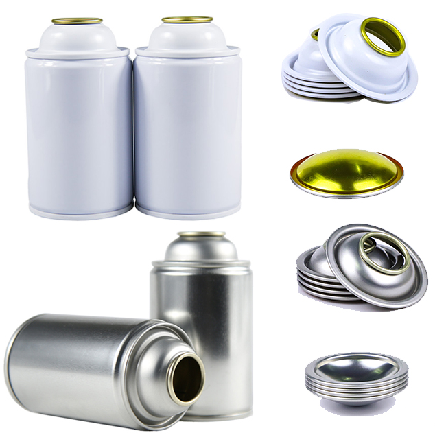 China Manufacturer Aerosol Can Top and Bottom Tinplate Can Components