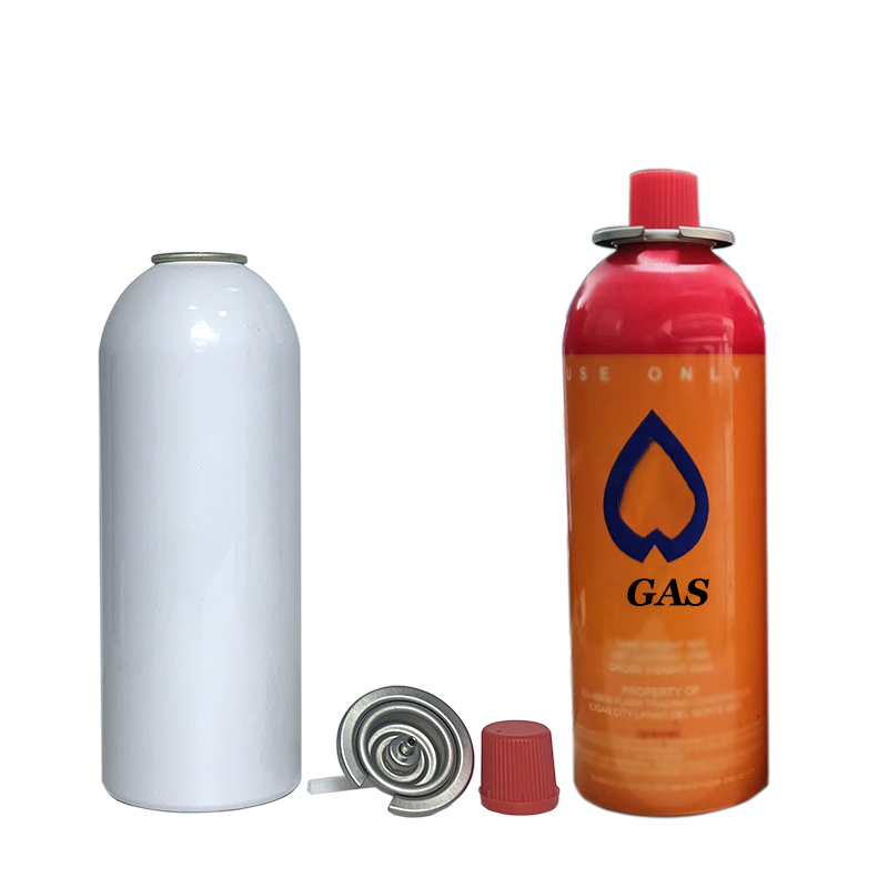 Empty Aluminum Butane Gas Can with Valve