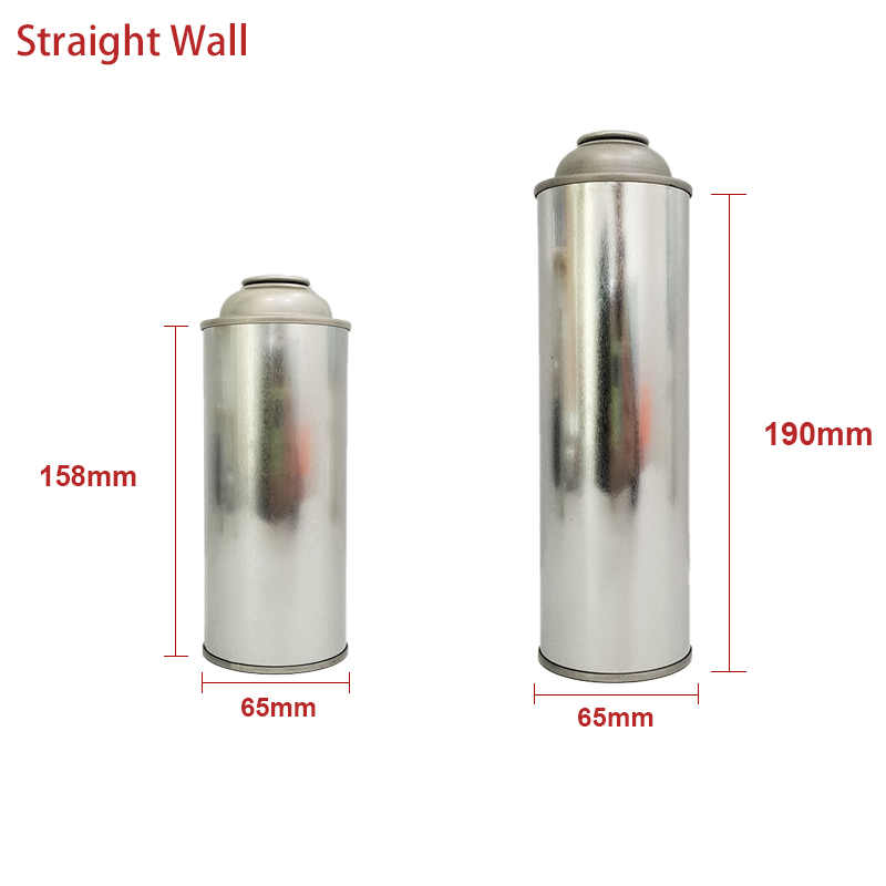 straight wall type of aerosol cans