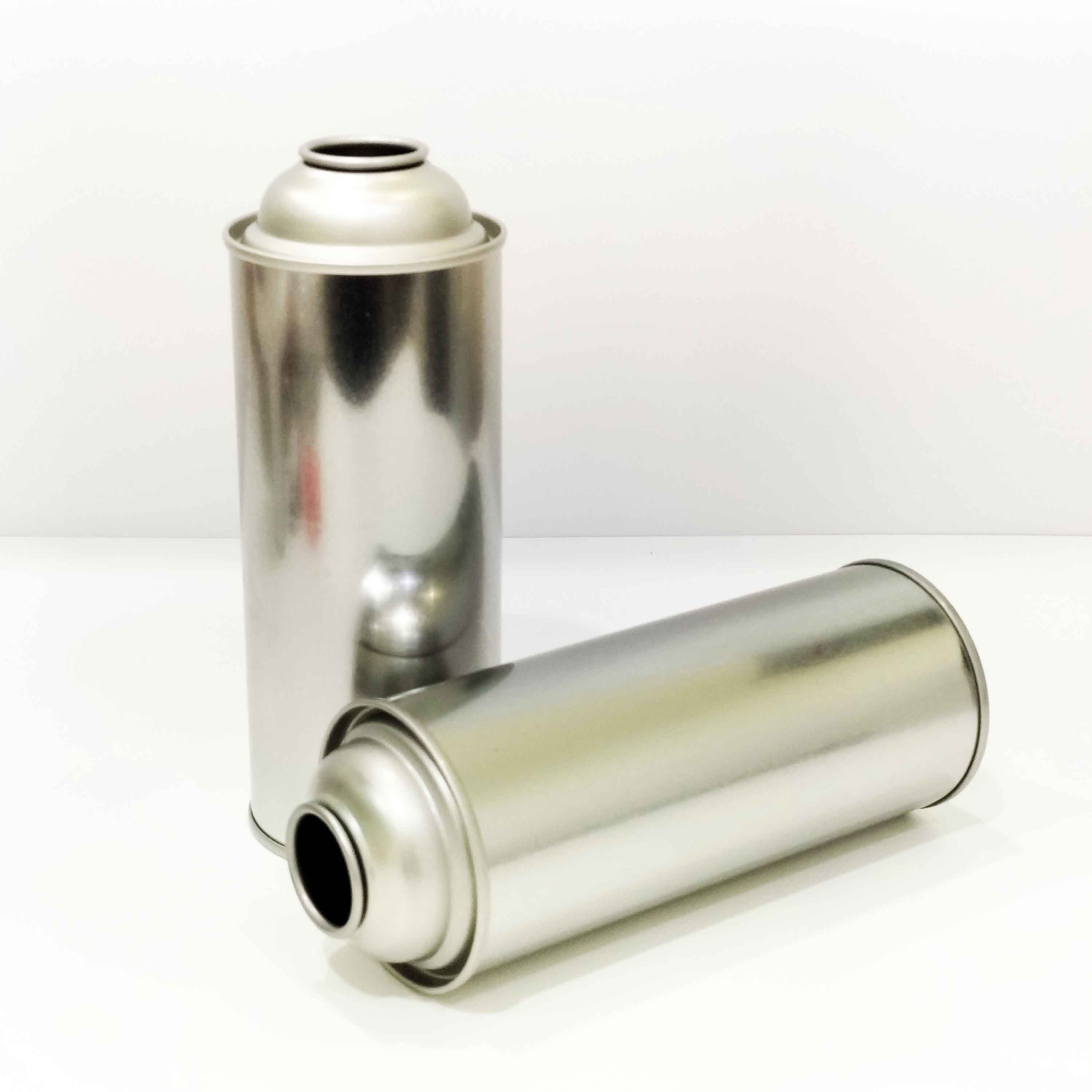 empty butane gas aerosol cans
