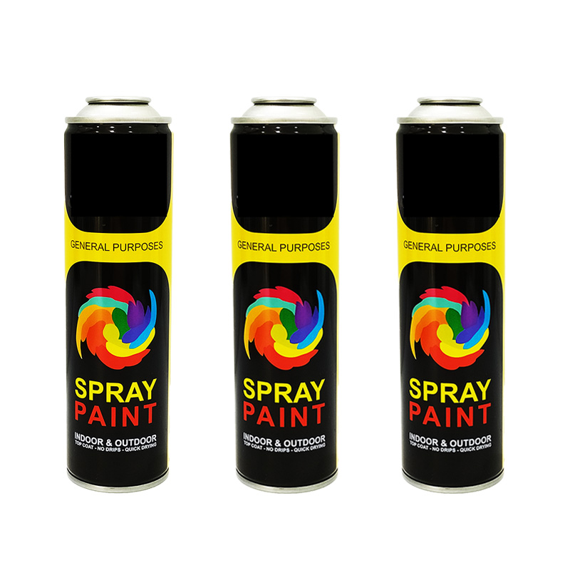 spray paint empty aerosol tin can