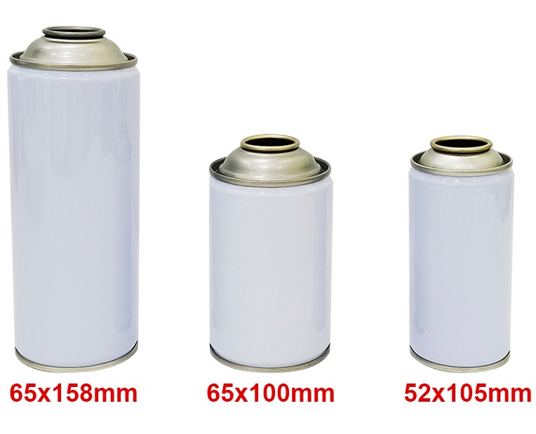 empty aerosol tin cans 