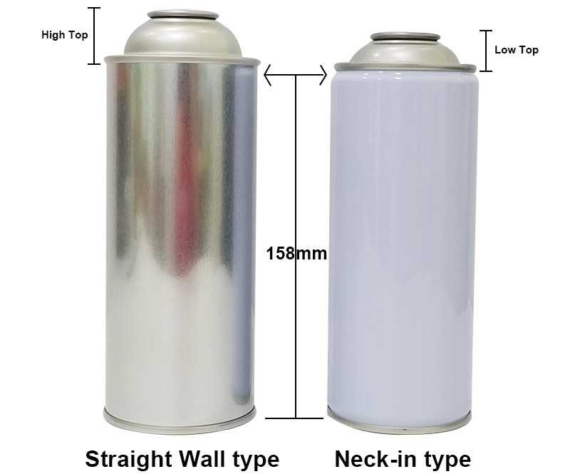 empty aerosol tin cans