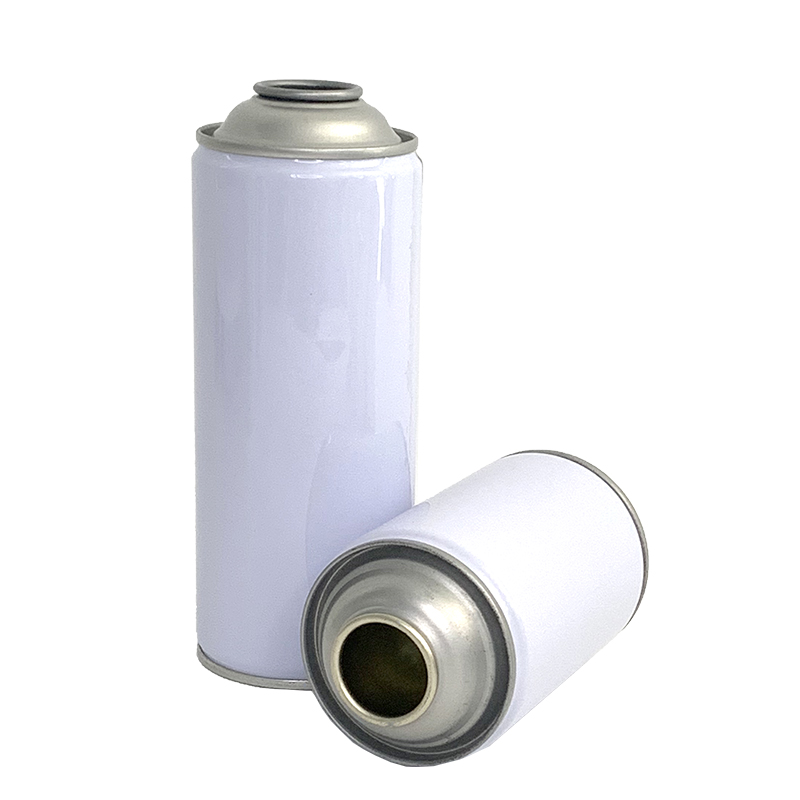 Empty spray can