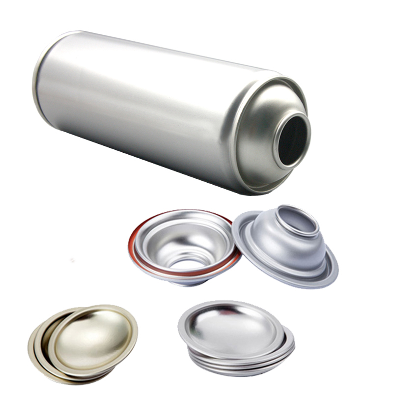 Components of Aerosol Tin Can Top and Bottom Customized