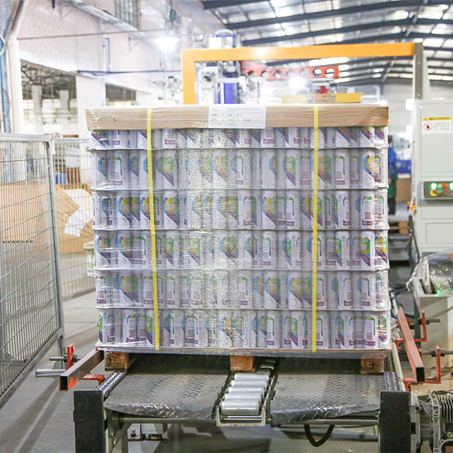 Aerosol tin can packing