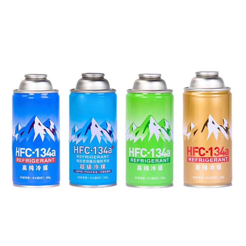 Refrigerant gas can for HFC-134a