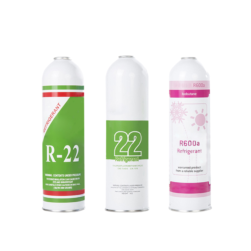 R22 R600a refrigerant gas tin can