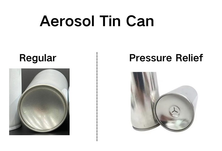 Pressure relief Aerosol Can